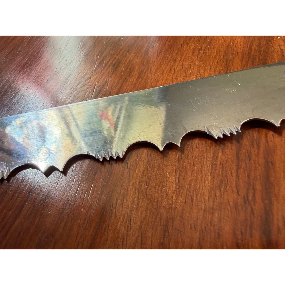 Vintage Ed Wusthof Dreizackwerk Serrated Slicing Frozen Food Knife 4191‎ 7.75